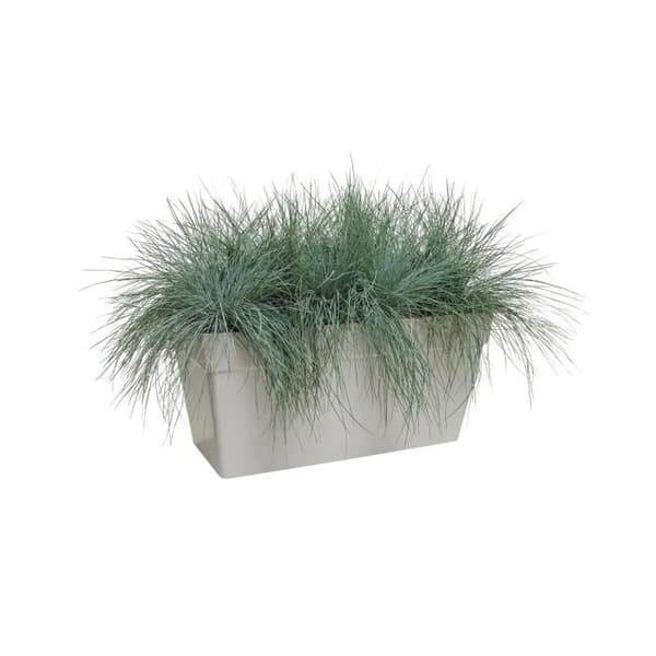 Planteringskärl - ELHO - Växtlåda med hjul för terrass - 51 L - 70 cm - Vit