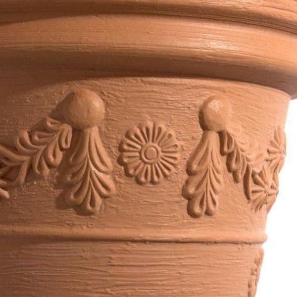 Blomkruka - Terra - 1402443100 - Diameter 45 cm - Plast - Ljusbrun