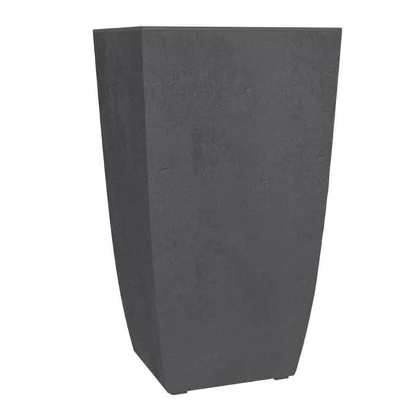 Blomlåda - DIVA BASALT - Grå antracit - Hög fyrkantig - 42 L - 43,5 x 43,5 x H.78,2 cm - EDA - Avtagbar innerskål