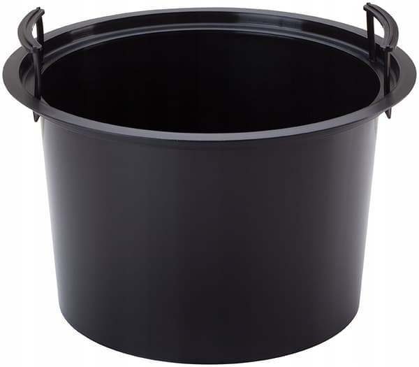 Sahara Dunes Slim 30 runde blomsterpotter | Antracit
