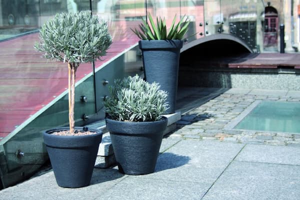 Rund blomkruka Classic DBC40 | Antracit