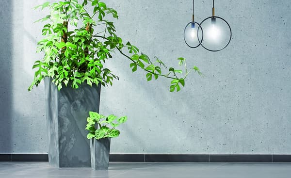 Hög blomkruka Look Urbi DURS170E med insats | Antracit