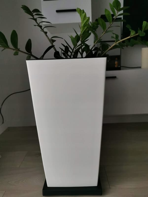 URBI DURS300 hög blomkruka med insats | Vit