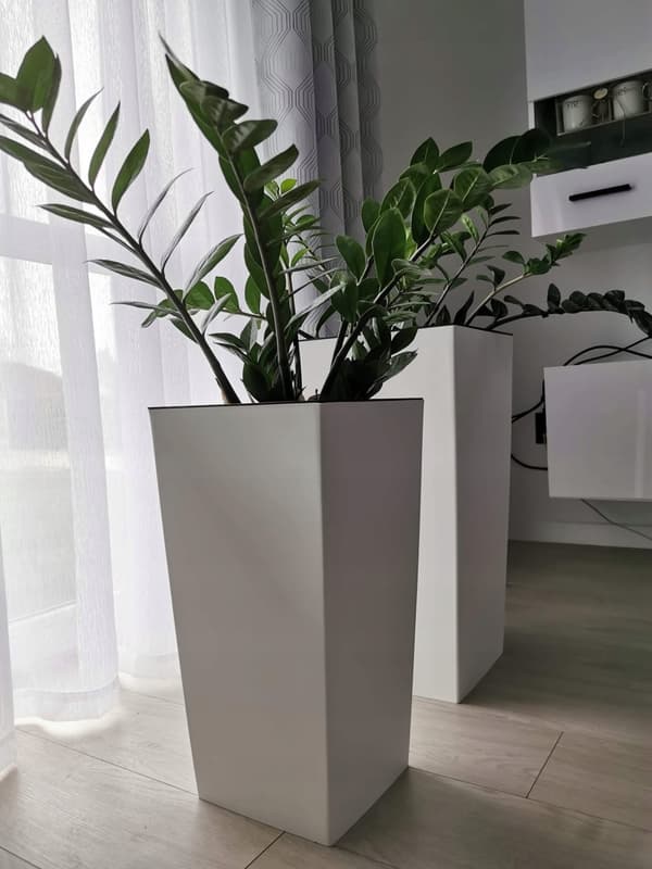 URBI DURS300 hög blomkruka med insats | Vit