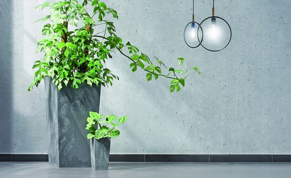 Fyrkantig låg blomkruka URBI DURS300LE | Antracit