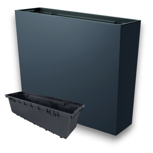 Urbi Case T DUC600T hög blomkruka med insats | Antracit