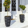 Miniatyrbillede 2 af 4: Flow Slim 40 runde blomsterpotter | Antracit