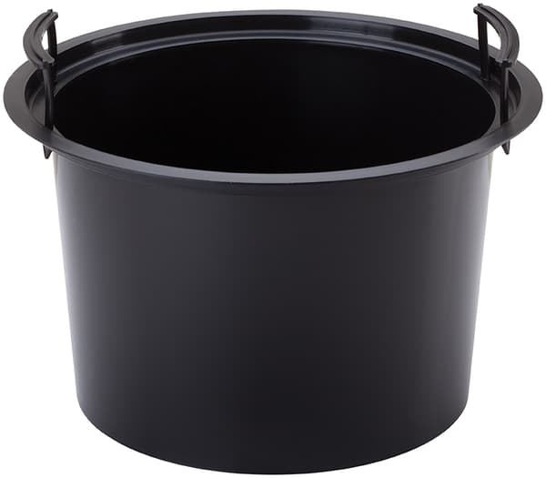 Mika rund blomkruka 40 cm med insats | Antracit