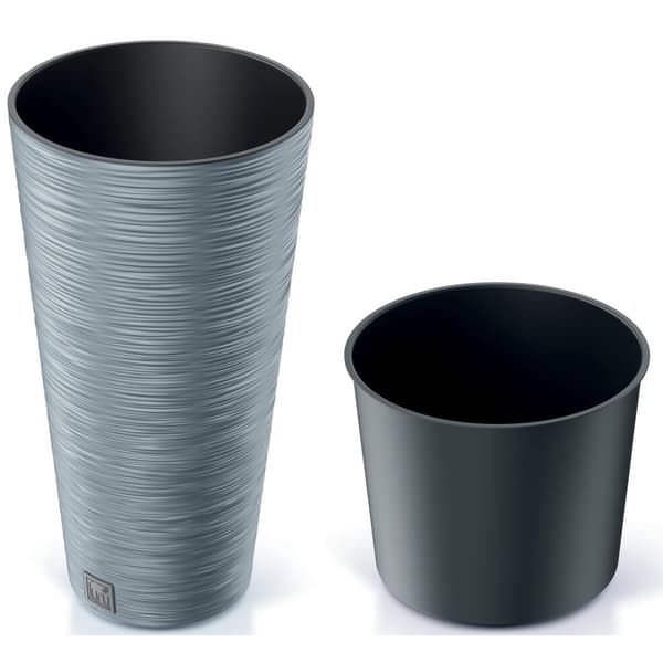 Furu Slim DFRH300 Rund Urtepotte, 30x58cm, Betonfarve