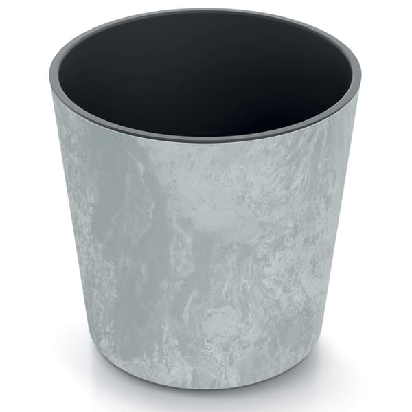 Rund urtepotte URBI Rund Betoneffekt DURO250E, 25x25cm, Farve Beton