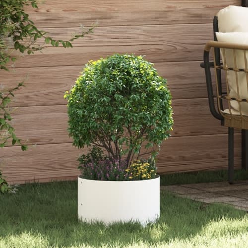 Vita Keramiska Krukor Vit Keramik 30 cm diameter
