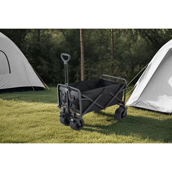 Havevogn Home ESPRIT Polyester Metal 83,5 x 58 x 56 cm