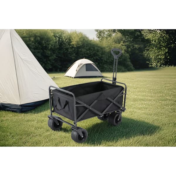 Havevogn Home ESPRIT Polyester Metal 83,5 x 58 x 56 cm