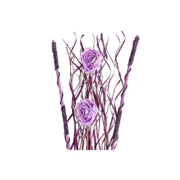 Bundt (bunch) DKD Home Decor Pink Syren Hvid Tørret blomst (30 x 30 x 100 cm) (2 enheder)