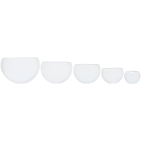 Kasvit Home ESPRIT Valkoinen Alumiini 54 x 24 x 36 cm 54 x 25 x 36 cm (5 osaa)