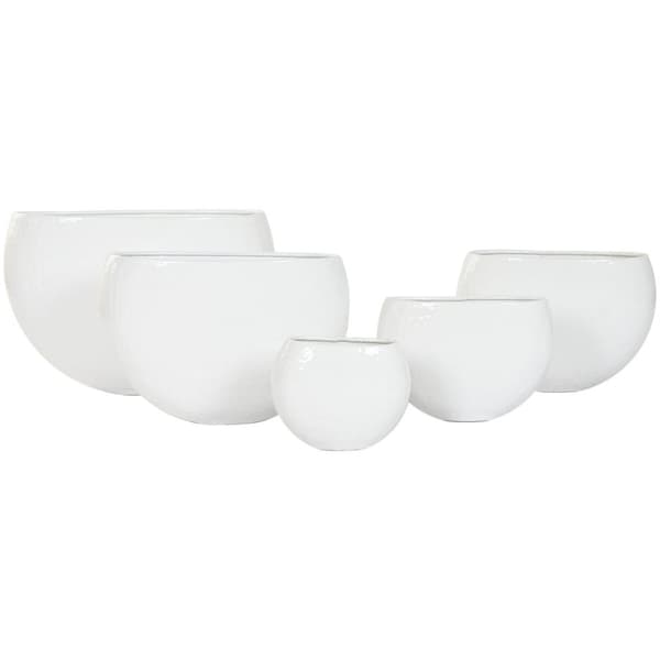 Kasvit Home ESPRIT Valkoinen Alumiini 54 x 24 x 36 cm 54 x 25 x 36 cm (5 osaa)