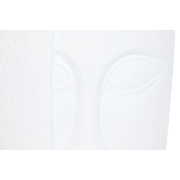 Urtepotte Home ESPRIT Hvid Magnesium Moderne Ansigt 33 x 33 x 72 cm