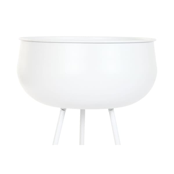 Kruka Home ESPRIT Vit Metall Urban 34 x 34 x 70 cm (2 Delar)