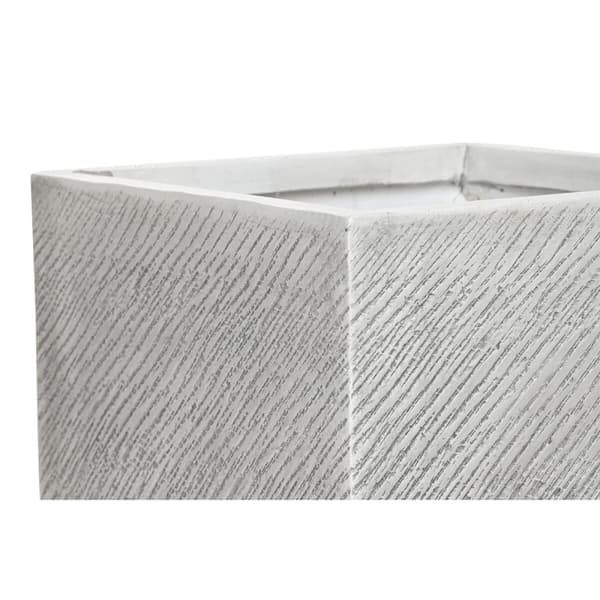 Kruka Home ESPRIT Grå Magnesium 37 x 37 x 31,5 cm (4 antal)