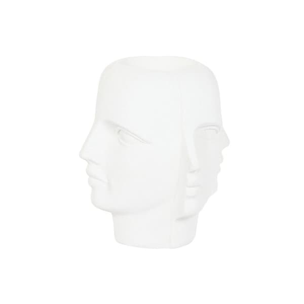 Kruka Home ESPRIT Vit Magnesium Modern Ansikte 49 x 49 x 50 cm