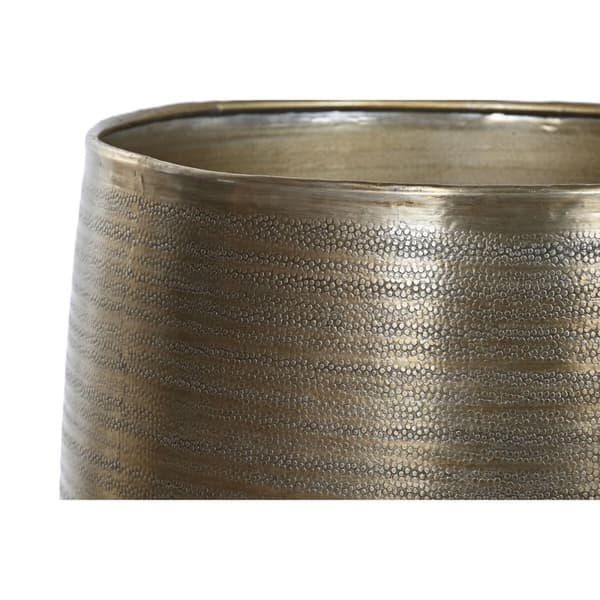 Kruka Home ESPRIT Gyllene Silvrig Aluminium Modern 35 x 35 x 63 cm (2 Delar)