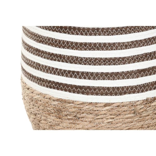 Kruka Home ESPRIT Brun Dvobarvna Fibrer Urban 31 x 31 x 49 cm (3 Delar)