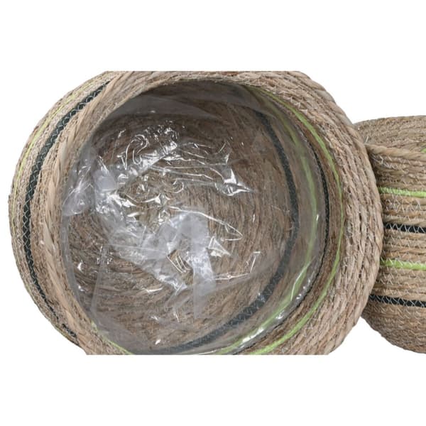 Urtepotte Home ESPRIT Brun Grøn Fiber Araber 44 x 44 x 33 cm (6 enheder)