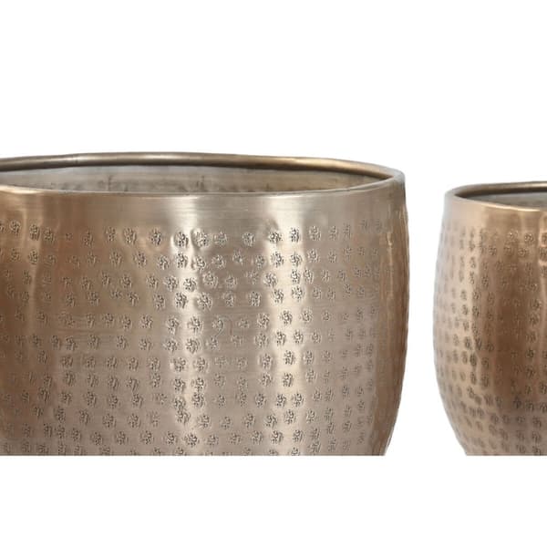 Kruka Home ESPRIT Gyllene Aluminium 35 x 35 x 29,5 cm (5 antal)
