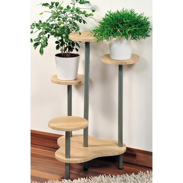 Blomstomme för krukväxt - KESPER - 4 rabatter - Brun - 46cm x 72,5cm