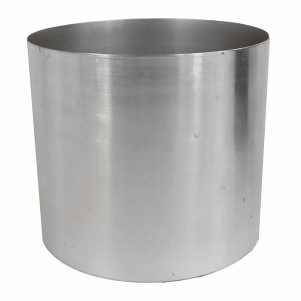 Bladblomkruka - LEAF-7316 - Blomkruka i metall med finish i borstat silver 20 x 18 cm