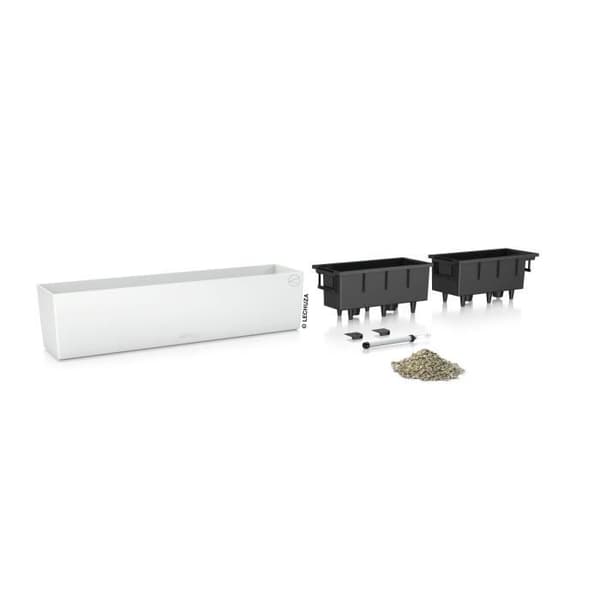 LECHUZA Planteringsmaskin Balconera Färg 80 ALL-IN-ONE vit 15680 421458