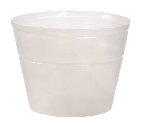 Dehner blomkruka - 1737451 - krukaanvändning, flexibel, 25cm, höjd 15cm, Plast, Transparent