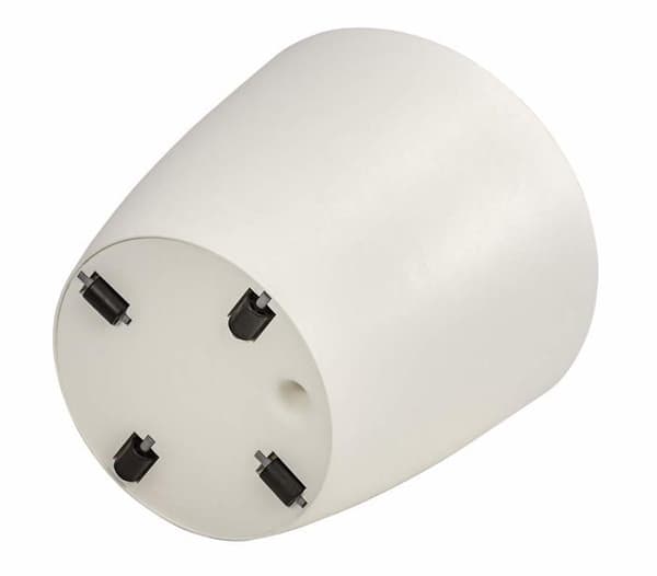 Dehner - 4108270 - Pflanztopf Mila mit Selbstbewässerungs-System, Ø 35 cm, Höhe 30 cm, Kunststoff, vit växtkruka