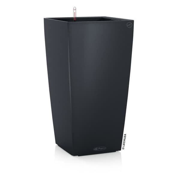 Planteringsmaskin - LECHUZA - Cubico Color 30 - Skiffer - Bevattningssystem - Frostbeständighet