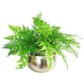 Miniatyrbild 2 av 3: Leaf Large Hammered Silver Metal Flower Kruka 30 x 20 cm - LEAF-7311
