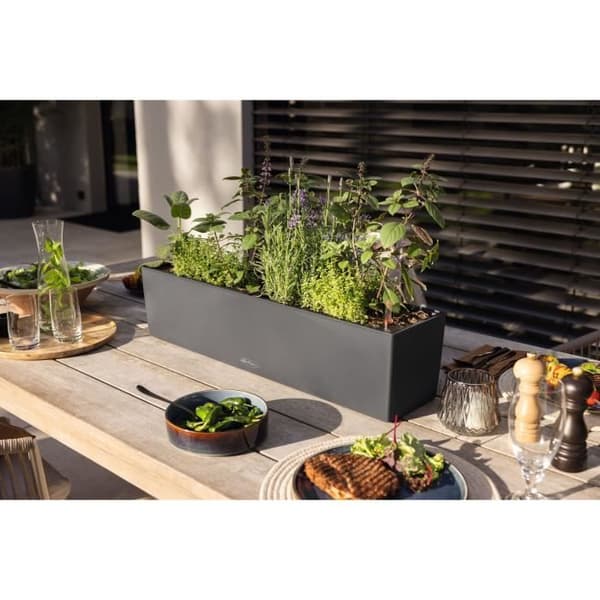 LECHUZA Planteringsmaskin Balconera Färg 80 ALL-IN-ONE Skiffer 15683 421459