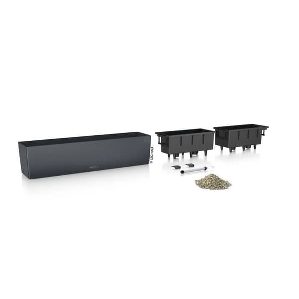 LECHUZA Planteringsmaskin Balconera Färg 80 ALL-IN-ONE Skiffer 15683 421459