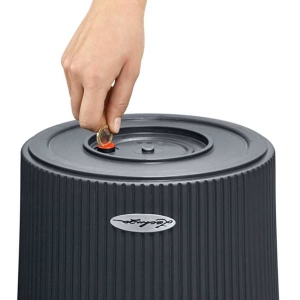 LECHUZA Planteringsmaskin Cilindro Färg 32 ALLT-I-ETT skiffer 13953
