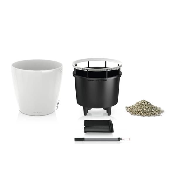 Kruka - Lechuza - Classic Premium 28 LS - Röd - Rund - Med vattenreserv