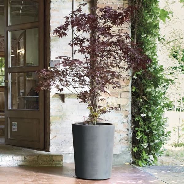 Blomkruka - DEROMA - Millennium R - Askgrå - Med vattenreserv - Höjd 53 cm