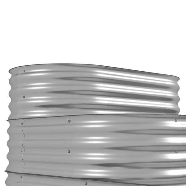 Höjd Trädgårdsbädd, 158x109x82 cm, Silver