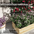 Miniatyrbillede 7 af 9: Hævet Havebed med Espalier, 80x38x145 cm, Naturligt Træ