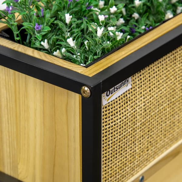 Rootz Planter Plug -in -brädor - upphöjd säng - Trädgårdsbord - Ergonomisk design - 55 cm x 20 cm x 56 cm