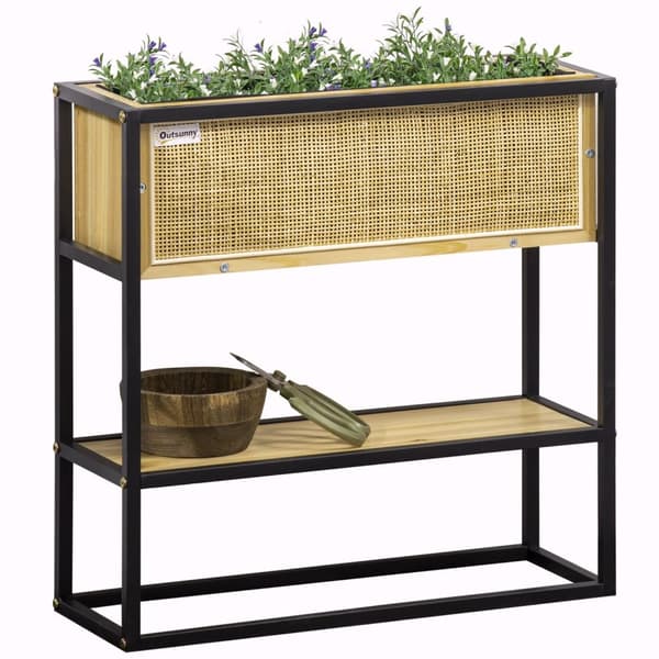Rootz Planter Plug -in -brädor - upphöjd säng - Trädgårdsbord - Ergonomisk design - 55 cm x 20 cm x 56 cm