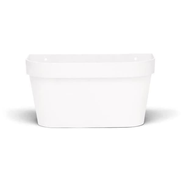 Seinäruukku - GARDEN ID Star - valkoinen 36 x 16 cm - vesisäiliö ylivuotojärjestelmällä - kierrätetty ja 100 % kierrätettävä