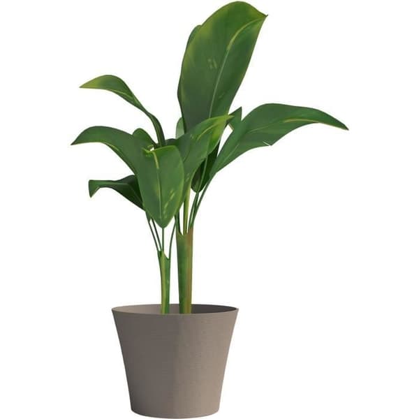 Kukkaruukku - GARDEN ID - Green Care Sense taupe - 40 x 34 cm - 10 vuoden takuu - 100 % kierrätetty - UV- ja pakkasenkestävä