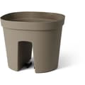 Miniatyrbillede 3 af 5: Balustradepotte - GARDEN ID Smile - Taupe 30 cm - Passer til alle balustrader - Vandreserve - genanvendt og 100% genanvendelig