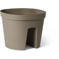 Miniatyrbillede 1 af 5: Balustradepotte - GARDEN ID Smile - Taupe 30 cm - Passer til alle balustrader - Vandreserve - genanvendt og 100% genanvendelig