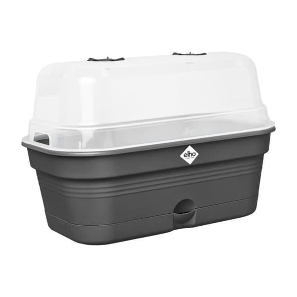 ELHO Green Basics -kasvatusalusta Allin1 L - musta - P 39 x L 23 x K 15 cm - kasvatus ja sadonkorjuu - 100 % kierrätetty