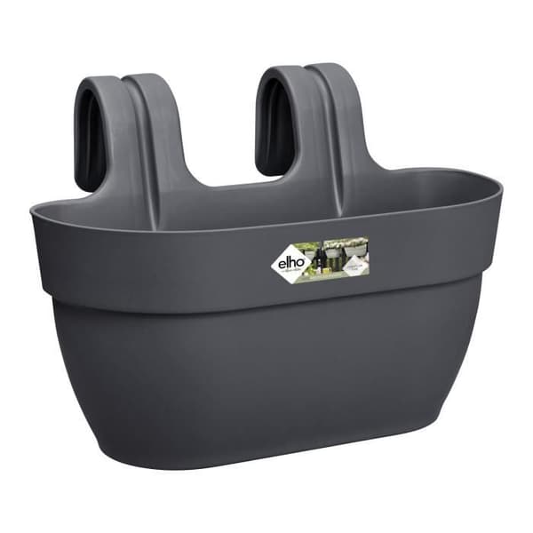 ELHO - Urtepotte - Vibia Campana Easy Hanger Medium - Antracit - Udendørs balkon - L 24,1 x B 36 x H 26,5 cm